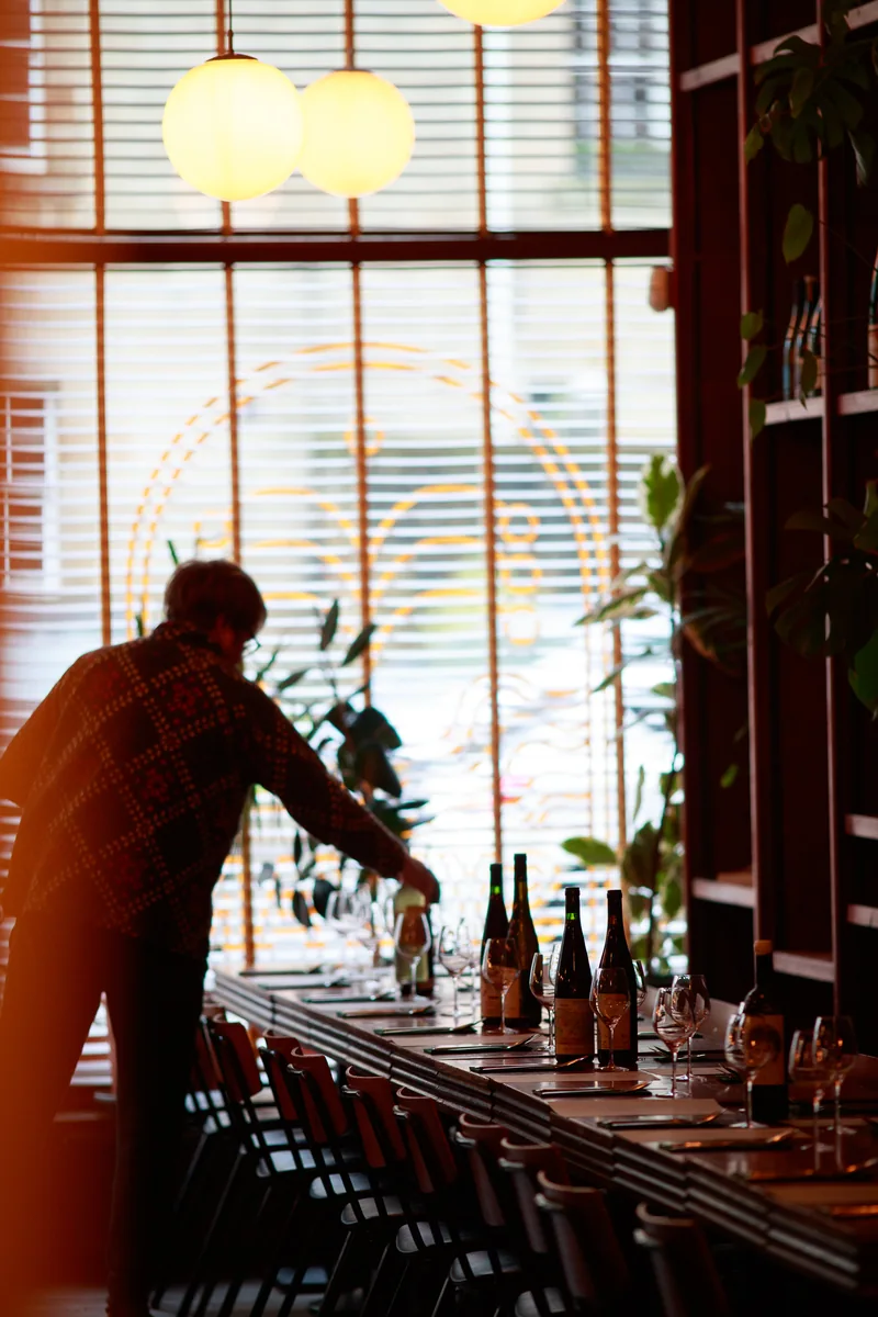 Setting the tables at Sylvan